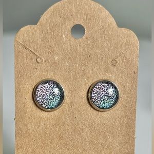 2 for $14 Handmade Leopard Stud Earrings